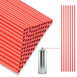 TIESOME Spray Can Straws, 100 PCS Red Extension Straws for Cans Plastic Replacement Spray Can Tip 4.7 Inches Replacement Spray Can Extension Straw for Automotive Lubricant