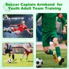PATIKIL Captain's Armband Elastic Arm Band for Soccer Team Black
