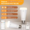 Neporal MagixPro Rechargeable Light Bulbs with Remote, USB + Socket