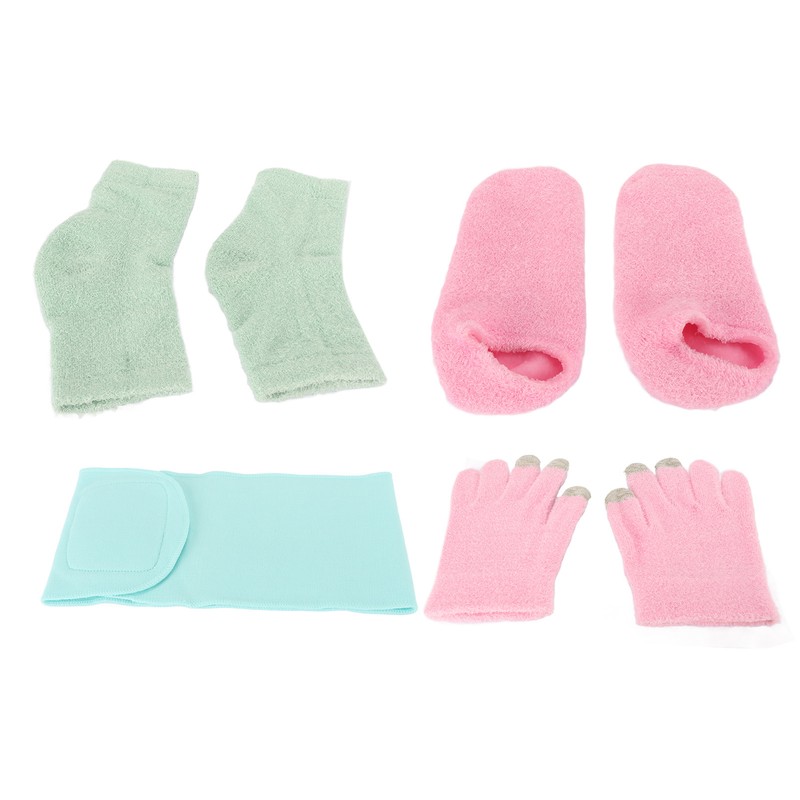 Spa Gloves and Socks Set Gel Moisturizing Essential Oil Hydration