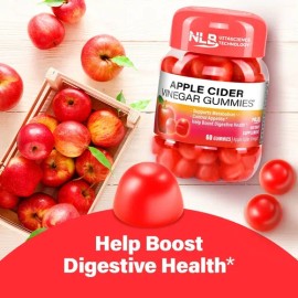 Naturelab NLB, Gomitas De Vinagre De Manzana Bajar De Peso 60pzas