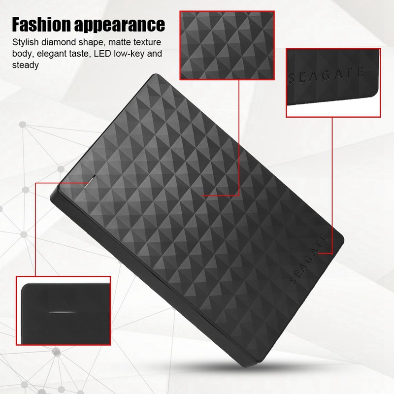 Portable External HDD USB 3.0 2.5in Hard Drive Disk 2Gbps