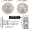 SANGRENSHEN Sliding Door Lock Pocket Door Indicator Lock Flush Handles