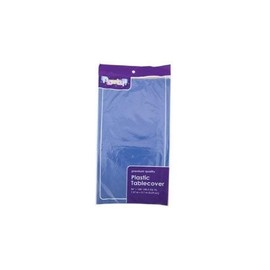 Greenbrier Plastic Rectangle Party Tablecloth Blue 54 X 108 Inches