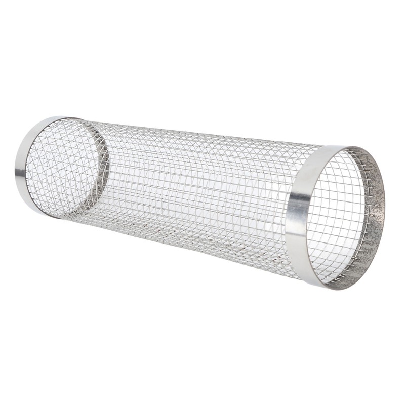 Barbecue Grilling Basket Cylinder Shaped Mesh Wire 304 Stainless Steel