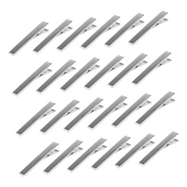 Beavorty 100pcs Diy Hair Clip Accessories Snap Mini Hair Clips for Bangs Diy Duckbill Materials Elastic Bottom Plate Fashionable