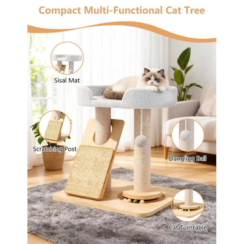 Simcat Cat Tree for Indoor Cats Large Adult, Cat Tower