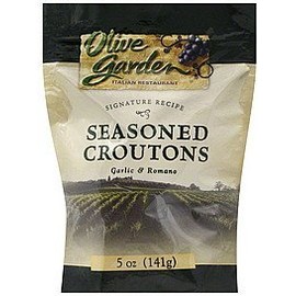 SIGNATURE RECIPE CROUTONS GARLIC & ROMANO OLIVE GARDEN 5 OZ BAG PACK OF 2
