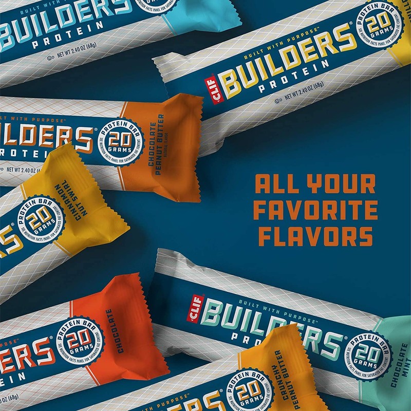 Clif Builders - Protein Bars - Chocolate Peanut Butter Flavor