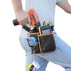 quipuda Men's Tool Belt Genuine Leather Tool Belt Bag with