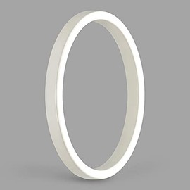 Hasware Floating House Number Sign, 12 cm, Modern Door Numbers, Signage, Plaque, Street, Home Address, Numbers (White, 0)