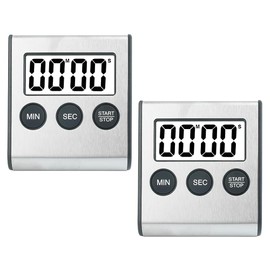 Snblzhef 2pcs Kitchen Timer Digital Timer Kitchen Timer Stopwatch Digital Timer with Magnet Egg Timer Digital Kitchen Clock