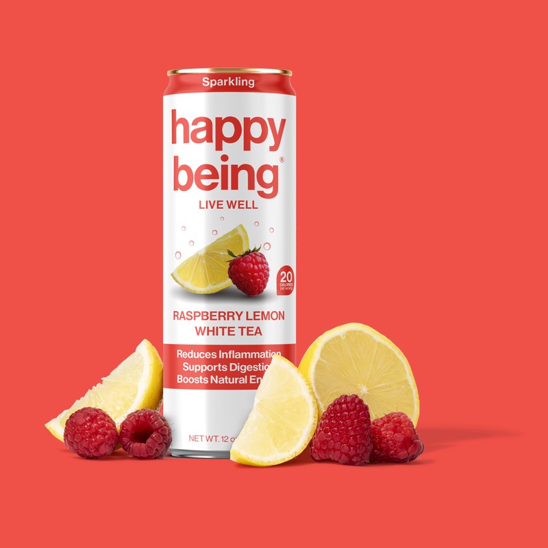 Happy Being Sparkling Nutrient-Rich Sampler Pack White Tea – Infused