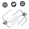 Mipcase 2Pcs Barbecue Skewers Durable BBQ Needles for Chicken Easy