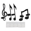4Pcs Unique Iron Black Music Note Wall Sconce Candle Holder