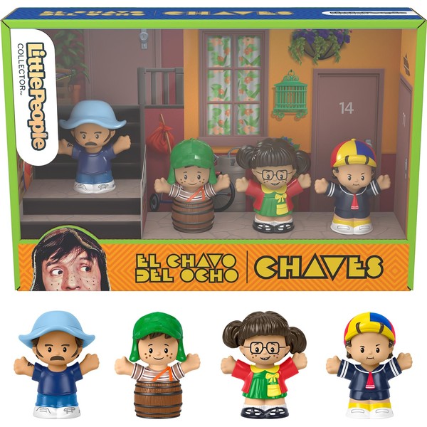 Little People Collector El Chavo TV Series Special Edition Set In A Display Gift Package, 4 Figures