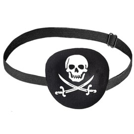 Hatstar Pirate Flap - Pirate Eye Mask - Pirate Mask for Children - Eye Patch for Adults Women Men - Pirate Costume Accessory for Fancy Dress and Carnival