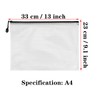 MANCHAP 30 Pack A4 Plastic Zip Wallets Folders, Mesh Zip