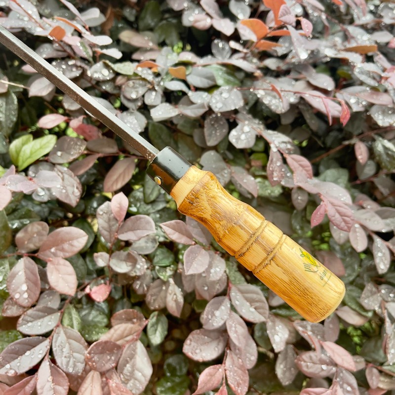 alanx 12 Inch Japanese Gardening Hand Weeding Sickle, Weeding Hoe