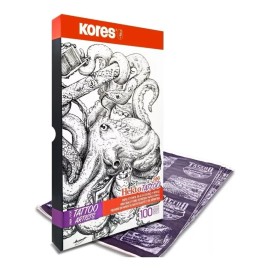 Kores 10 Papel Hectográfico Kores Oficio Tránsfer Para Tatuar