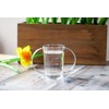 Harfield Clear 2-Handled Beaker & Narrow Spout Reusable Virtually Unbreakable