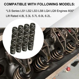 Vanlison 1218 Drop-In Valve Springs, 16 Pack Beehive Springs Set 1200 Series Compatible with LS Series Engines LS1 LS2 LS3 LS6 LQ4 LQ9 Engines 600" Lift Rated 4.8L 5.3L 5.7L 6.0L 6.2L