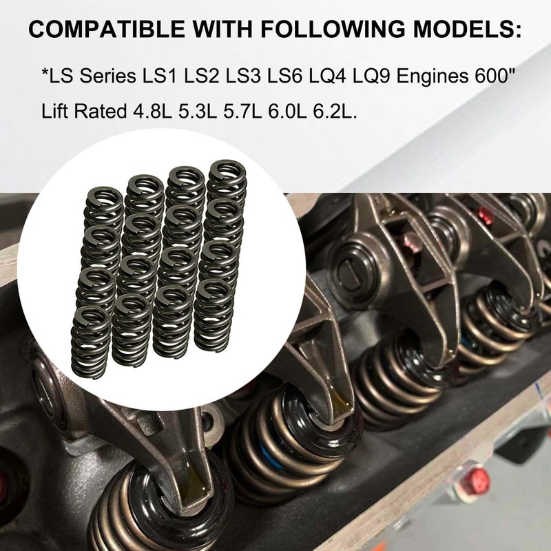 Vanlison 1218 Drop-In Valve Springs, 16 Pack Beehive Springs Set