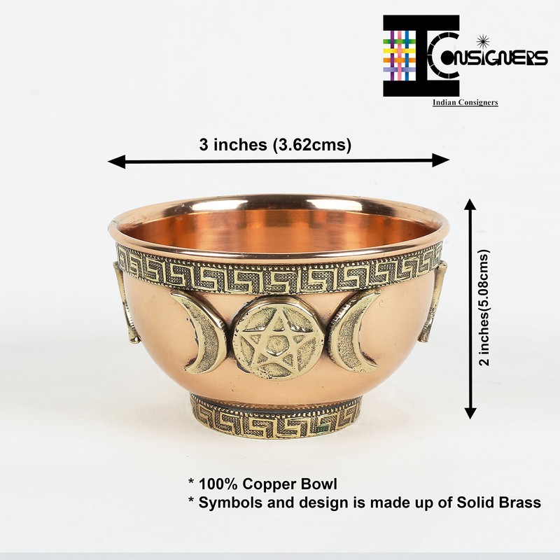Indian Consigners Small Altar Witchcraft Serving, Offering or Smudging Bowl