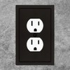 Modern Edge Decorative Wall Plate Switch Plate Outlet Cover, Durable
