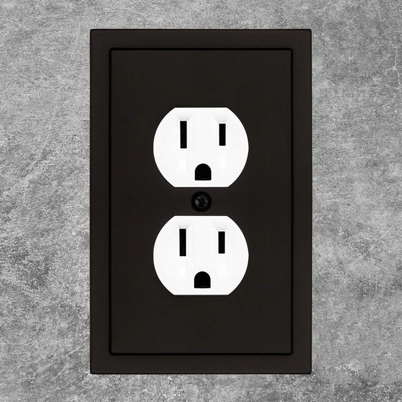 Modern Edge Decorative Wall Plate Switch Plate Outlet Cover, Durable