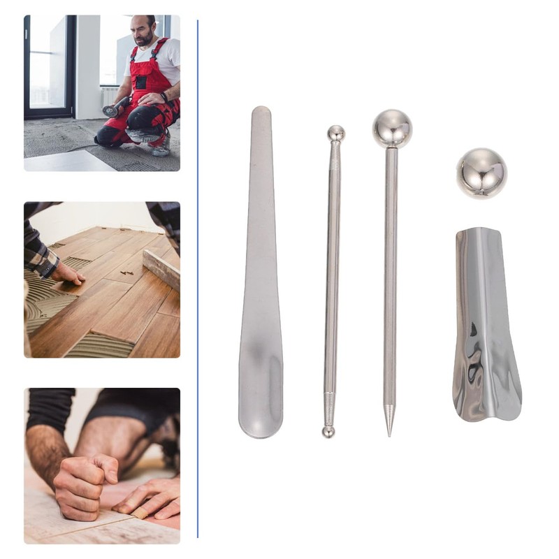 jojofuny 5pcs Tile Caulk Finishing Tool Set Grout Removal Tools