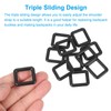 PATIKIL Metal Rectangle Rings Buckle 3/4 Inch, 10 Pcs Zinc