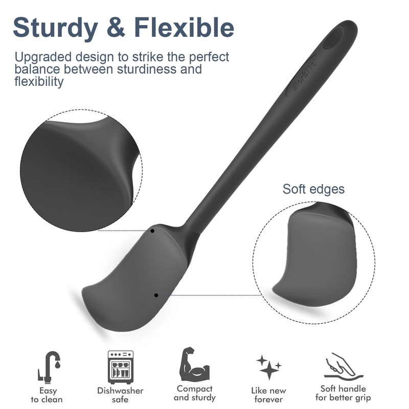 MiorBiit Silicone Spatula Set of 6, Food Grade, High Temperature