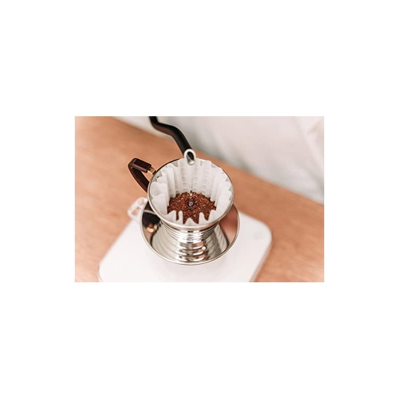 Kalita Wave Series KWF-155#22213 Coffee Filters, White, For 1-2 People,