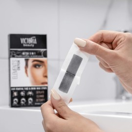 Victoria Beauty - Detox Wax Strips for Face and Bikini, Cold Wax Strips with Activated Carbon, Wax Strips for Women, Wax Hair Removal, Hair Removal Wax (1 x 20 Pieces)