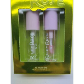 Riley Rose Set of 2 Lip Oil "Now You See me" "Prima Donna" Clear & Shimmer *NIB*