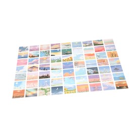 FELTECHELECTR 60pcs Landscape Oil Painting Stickers for Car Home Decor Personal Items Creative Decorative Decals for Beautiful Scenic Designs for Phone Laptop More