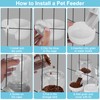 Hanging Automatic Pet Food Water Dispenser Set,Gravity Feeder Food Dispenser,Suitable