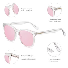 GLEASANNA Blue Light Glasses for Woman Sleep Computer Gaming Glasses - Anti Eyestrain and UV400 Glare Protection