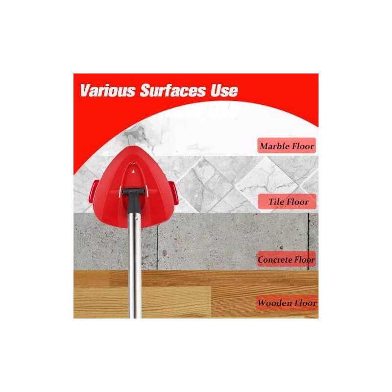 2 Pack Deep Cleaning Spin Mop Replacement Scrub Head Scrub