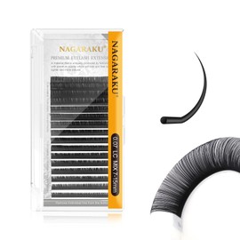 NAGARAKU Eyelash Extensions Synthetic Mink Tray with 16 Rows Light and Long Lasting False Eyelashes Matsueku Soft and Light (0.07 LC 7-15mm Mix)