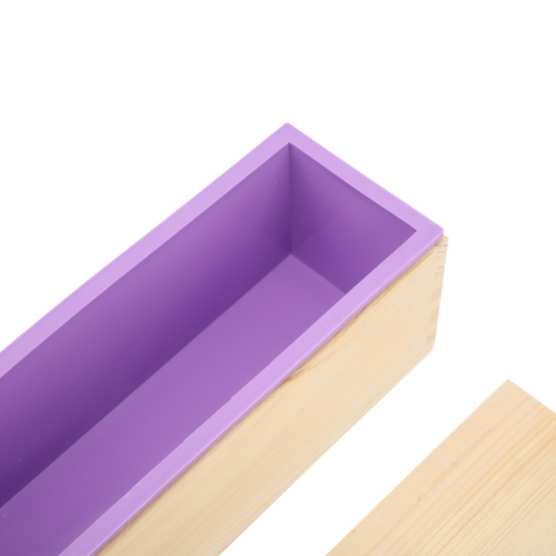 Soap Loaf Mold Flexible Purple Silicone DIY Hand Made Soap