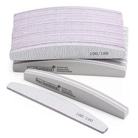 Kit de limas de uas y pulidores de 35 unidades, 100 limas de manicura de grano 180, bloques de lijado de uas reutilizables para uas acrlicas y uas... 