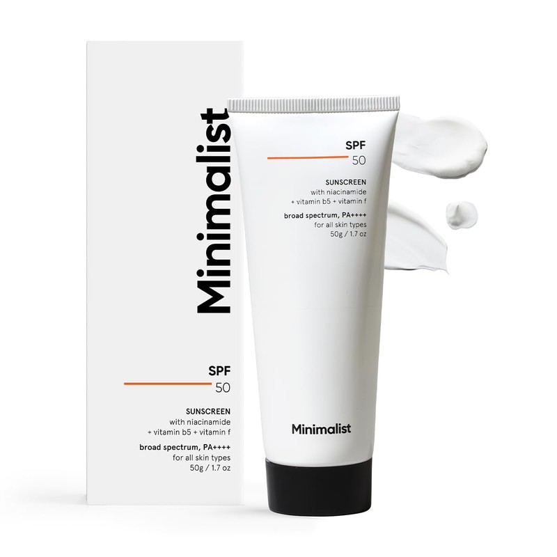 Minimalist Protector Solar Spf 50 Ligero Con Multi-Vitaminas Sin Blanco
