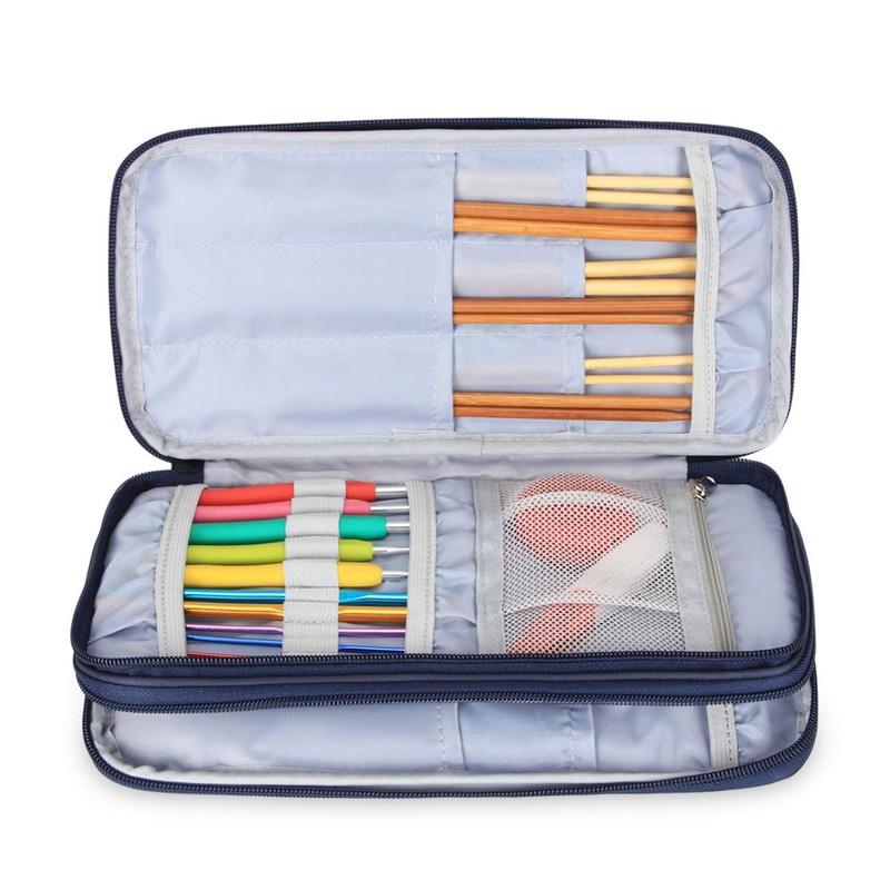 Teamoy Knitting Needle Storage Case, Loop Needle, Rod Needle (Maximum