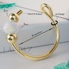 Nose Cuffs 14K Gold-Filled Hoop Ring - Beautiful White Opal