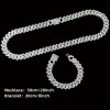 4pcs, Men's Rhinestone Bracelet Set, Ring Set, Men's Watch Gift