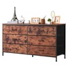 VEVOR 6 Drawer Dresser, Tall Chest Organizer Drawer Dresser, TV