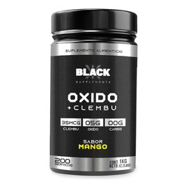 Black Supplements Oxido Nítrico  Clembu 1kg Pre Entreno Mango