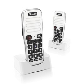 Chtoocy Rechargeable Handheld Intercoms Wireless for Home 1 Mile Range 10 Channel, Wireless Intercom System for Home Business Office, Home Room to Room Communication System (2 Packs, White)